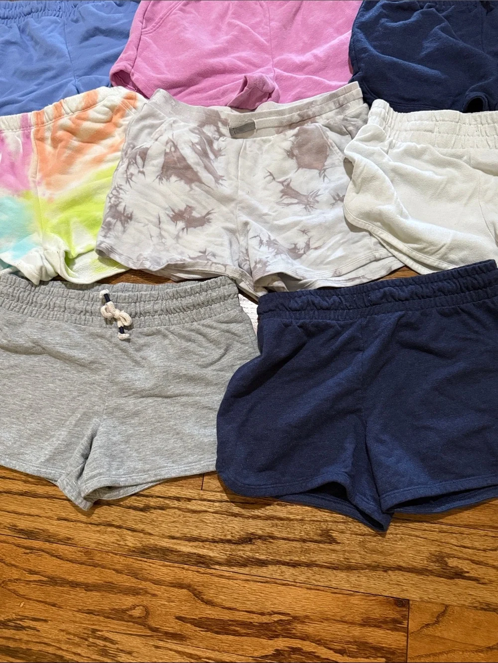 Girls cotton shorts bundle size large (10-12) various brands 8 pairs EUC